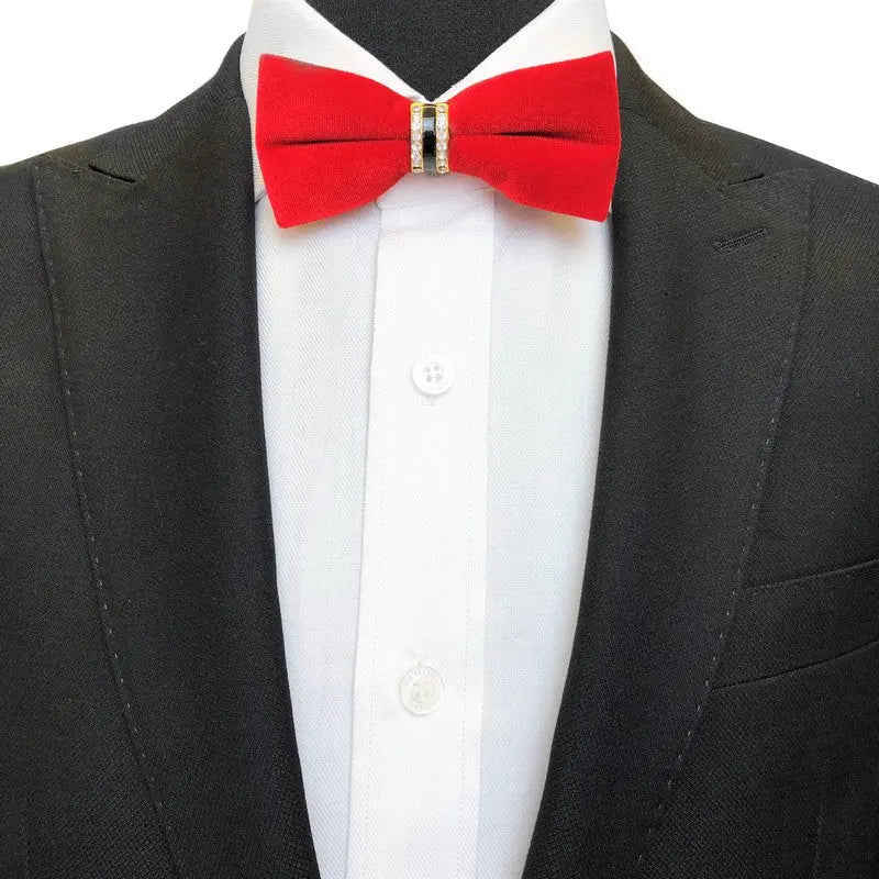 Slim Velvet Bow Tie (2 Colours) Pamoni