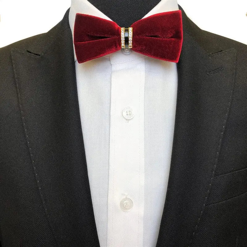 Slim Velvet Bow Tie (2 Colours) Pamoni