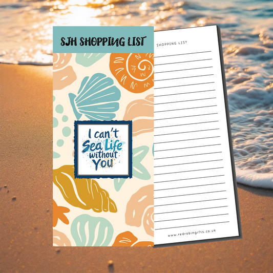 I can't Sealife without you magnetic shopping pad Red Robin Gifts