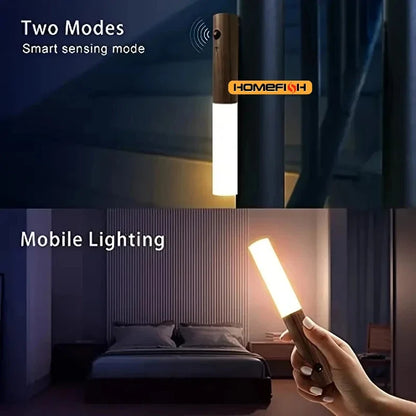 Intelligent LED Night Light - Rechargeable Motion Sensor Wall Light for Corridor, Cabinet, Bedroom, Toilet and Home