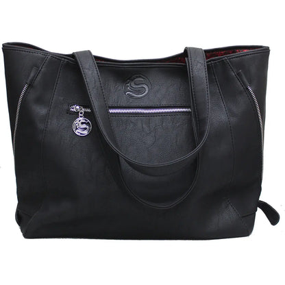 BURNT ROSE - Tote Bag - Top quality PU Leather Studded Spiral Direct