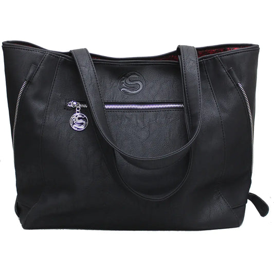 BURNT ROSE - Tote Bag - Top quality PU Leather Studded Spiral Direct