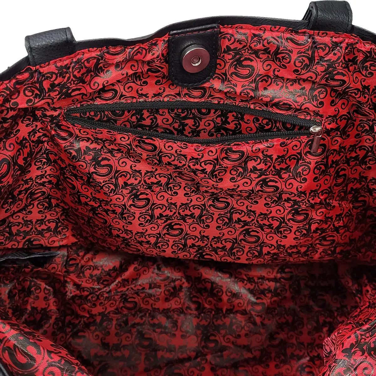 BURNT ROSE - Tote Bag - Top quality PU Leather Studded Spiral Direct
