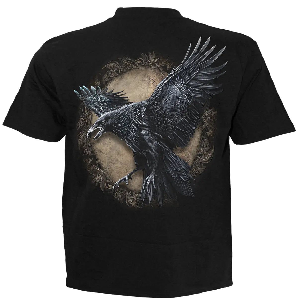 RAVEN WISE - T-Shirt Black Spiral Direct