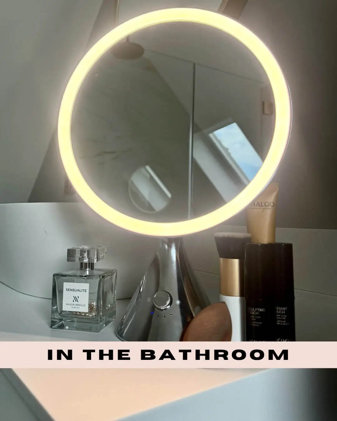 LumiGlam Pro Cosmetic Vanity Mirror in Chrome hollywood mirrors