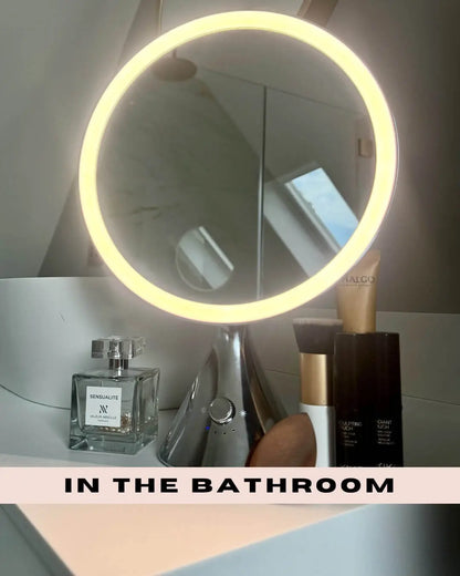 LumiGlam Pro Cosmetic Vanity Mirror in Chrome hollywood mirrors