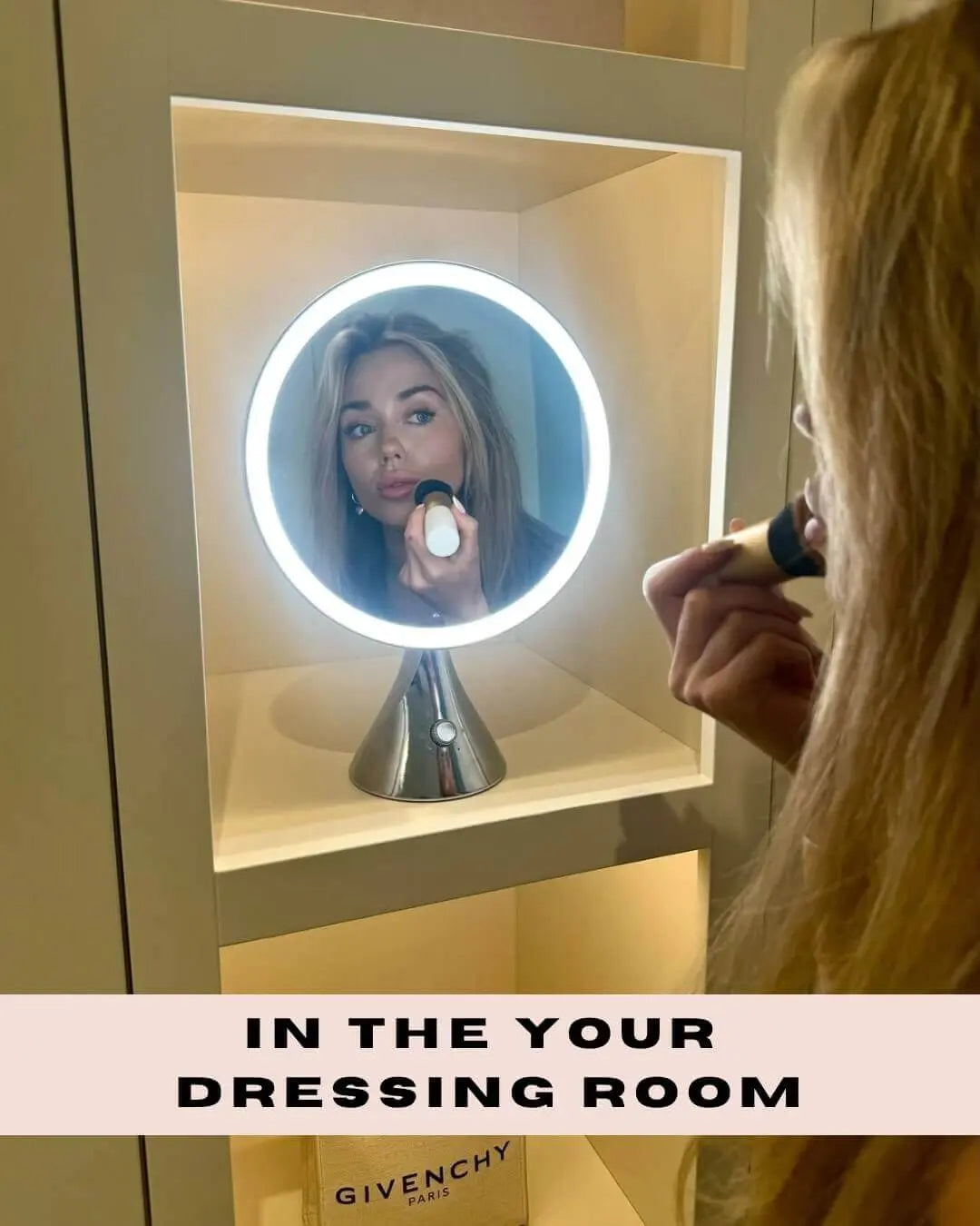 LumiGlam Pro Cosmetic Vanity Mirror in Chrome hollywood mirrors