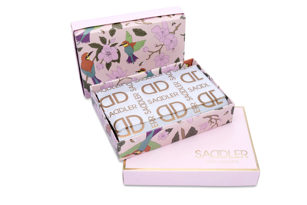 SADDLER "Harriet" Real Leather Vanity Box Case (Gift Boxed)