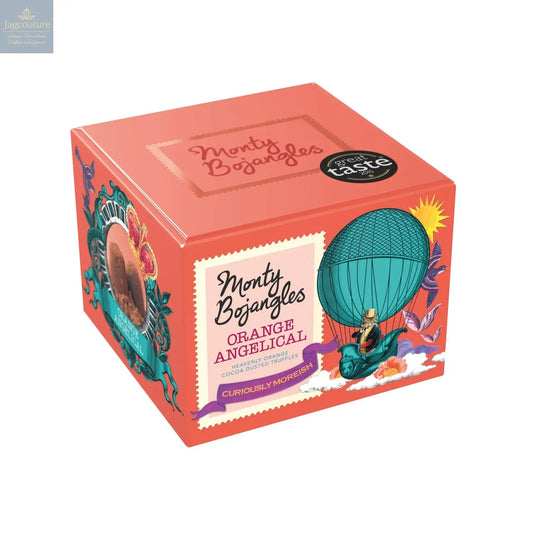 Orange Angelical gift box of cocoa dusted truffles with candied orange peel