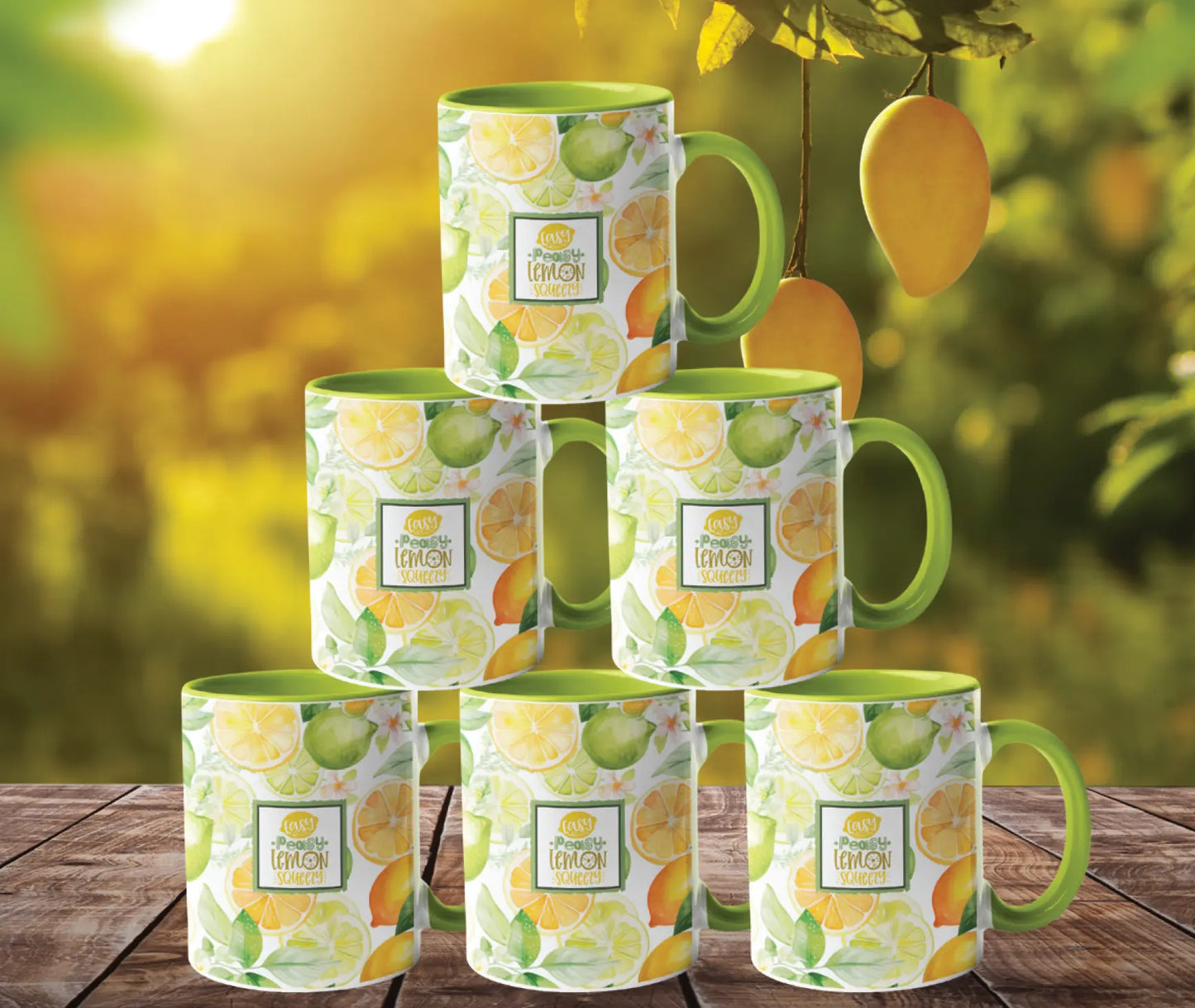 Easy Peasy Lemon Squeezy Ceramic Mug Red Robin Gifts