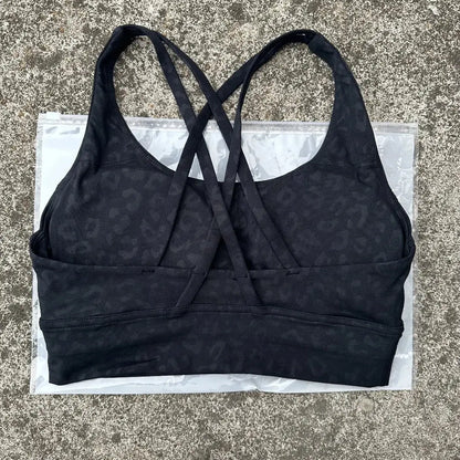 Solid Color Fitness Women Sport Bra Gym Yoga bra Athletic Cross Tight Top Workout Train With Chest Pad High quality shockproof GeToday