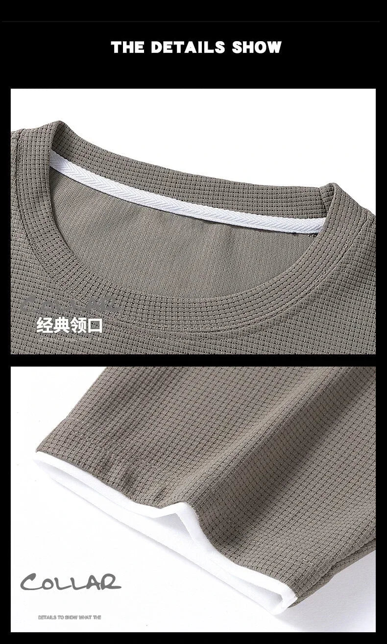 Summer men's set fashionable sportswear men's short sleeved T-shirt+sports shorts set men's casual men's clothing men's jogging