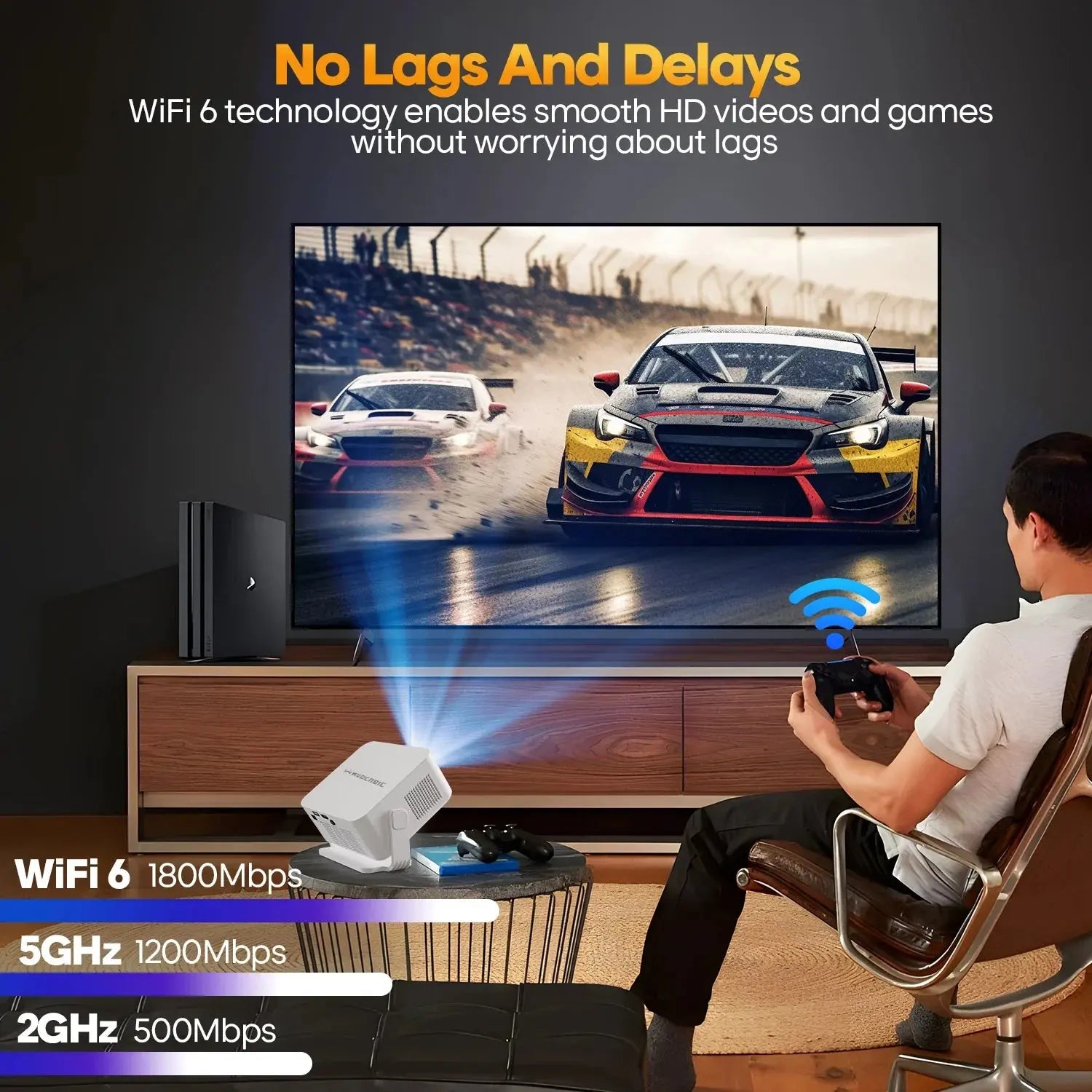 Magcubic Auto Focus Home Cinema 4K Projector 400ANSI 8K Native 720P HY300 Max GeToday