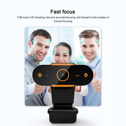 312 1080P HD USB 2.0 PC Desktop Camera Webcam with Mic, Cable Length: about 1.3m, Regular, with Tripod, Anti-peep