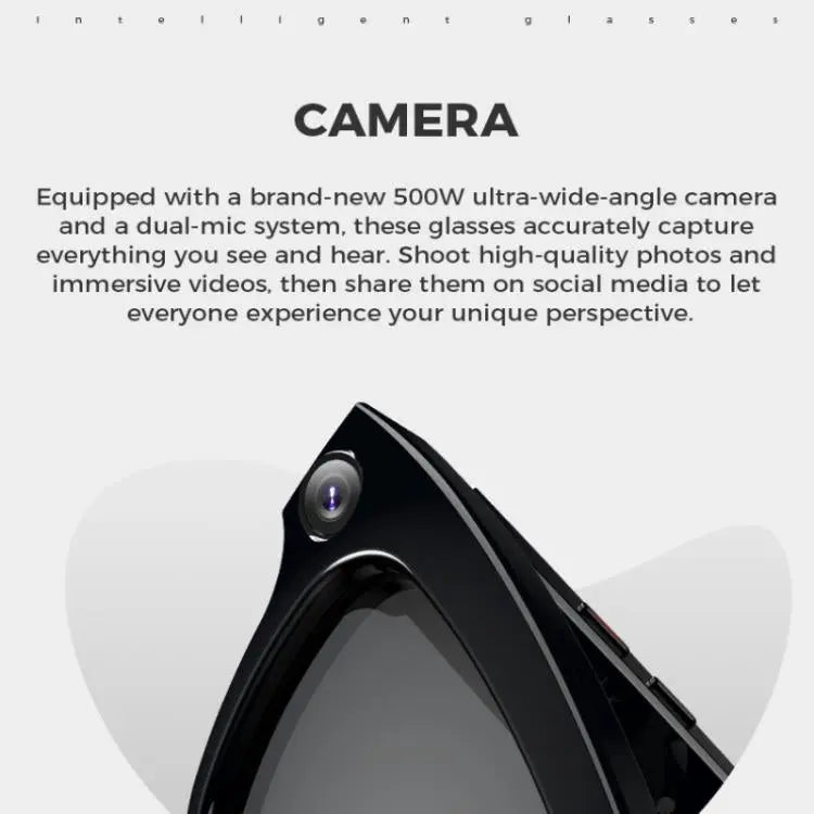 M01 Smart Glasses, with HD Camera, Support Bluetooth Call, AI Intelligent Translation Great Deal Offers