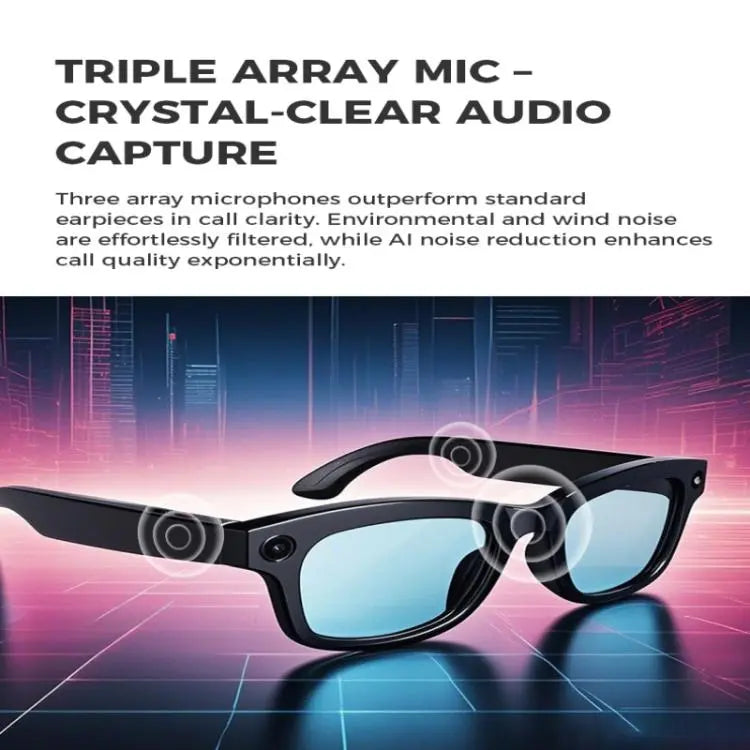 M01 Smart Glasses, with HD Camera, Support Bluetooth Call, AI Intelligent Translation Great Deal Offers
