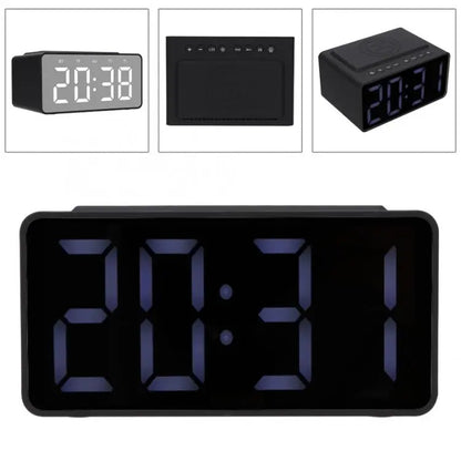 AEC BT508 Wireless Charging Bluetooth Speaker LED Alarm Clock Power Bank Three-In-One Speaker Mira Sales