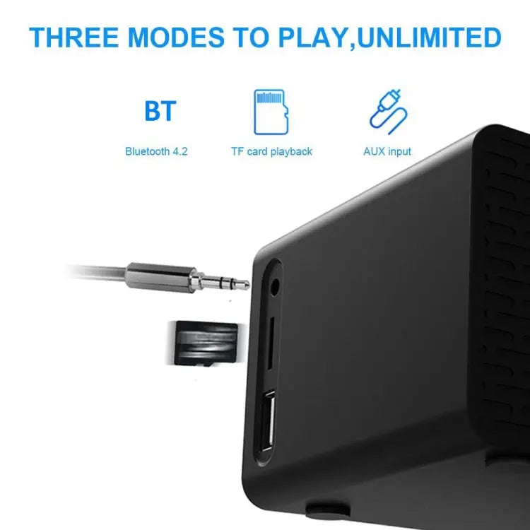AEC BT508 Wireless Charging Bluetooth Speaker LED Alarm Clock Power Bank Three-In-One Speaker Mira Sales