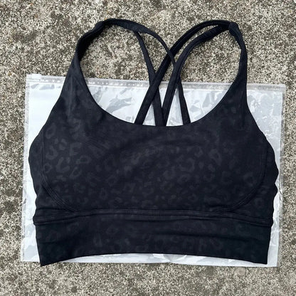 Solid Color Fitness Women Sport Bra Gym Yoga bra Athletic Cross Tight Top Workout Train With Chest Pad High quality shockproof GeToday