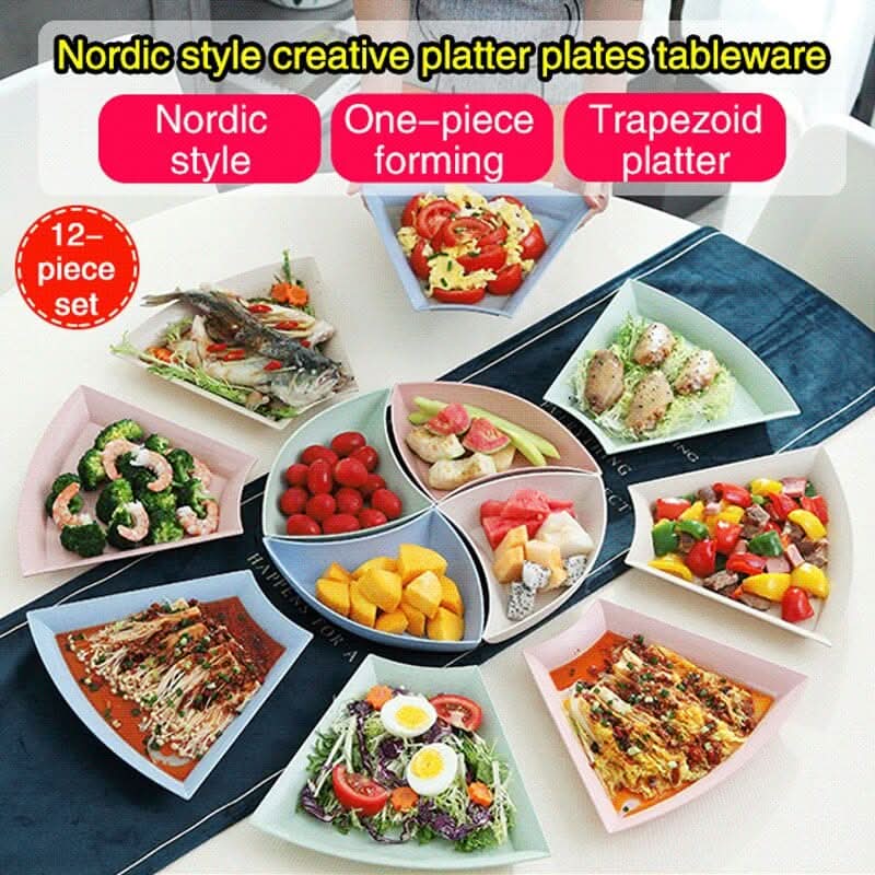 12PCS Nordic Creative Platter