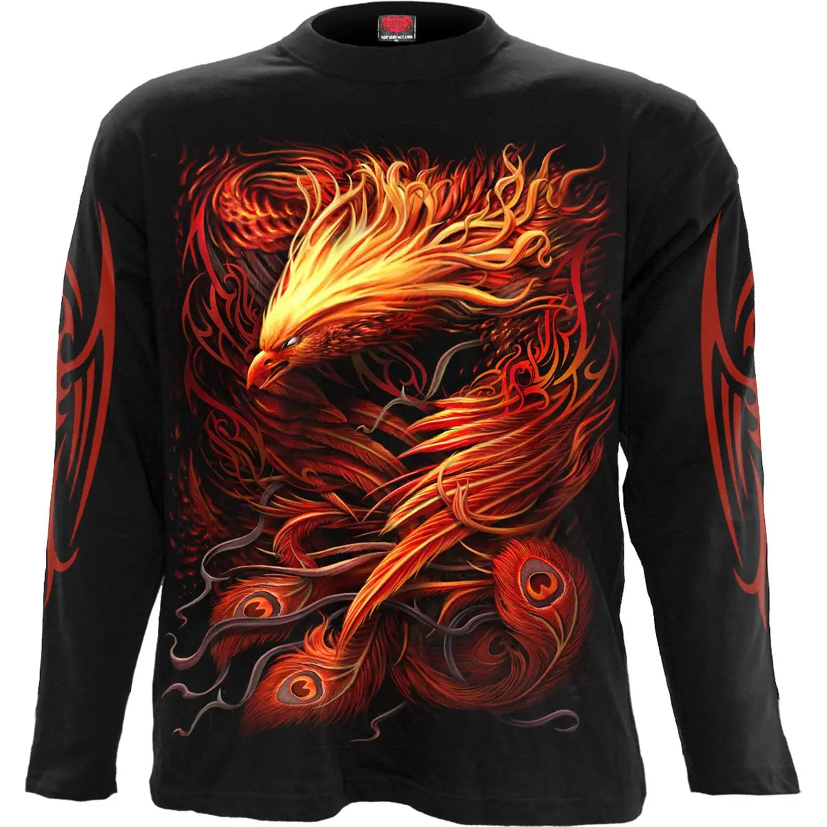 PHOENIX ARISEN - Longsleeve T-Shirt Black Spiral Direct