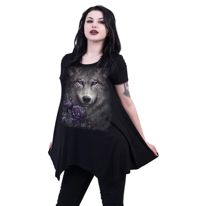 WOLF ROSES - Smock - Tunic Casual Top Spiral Direct