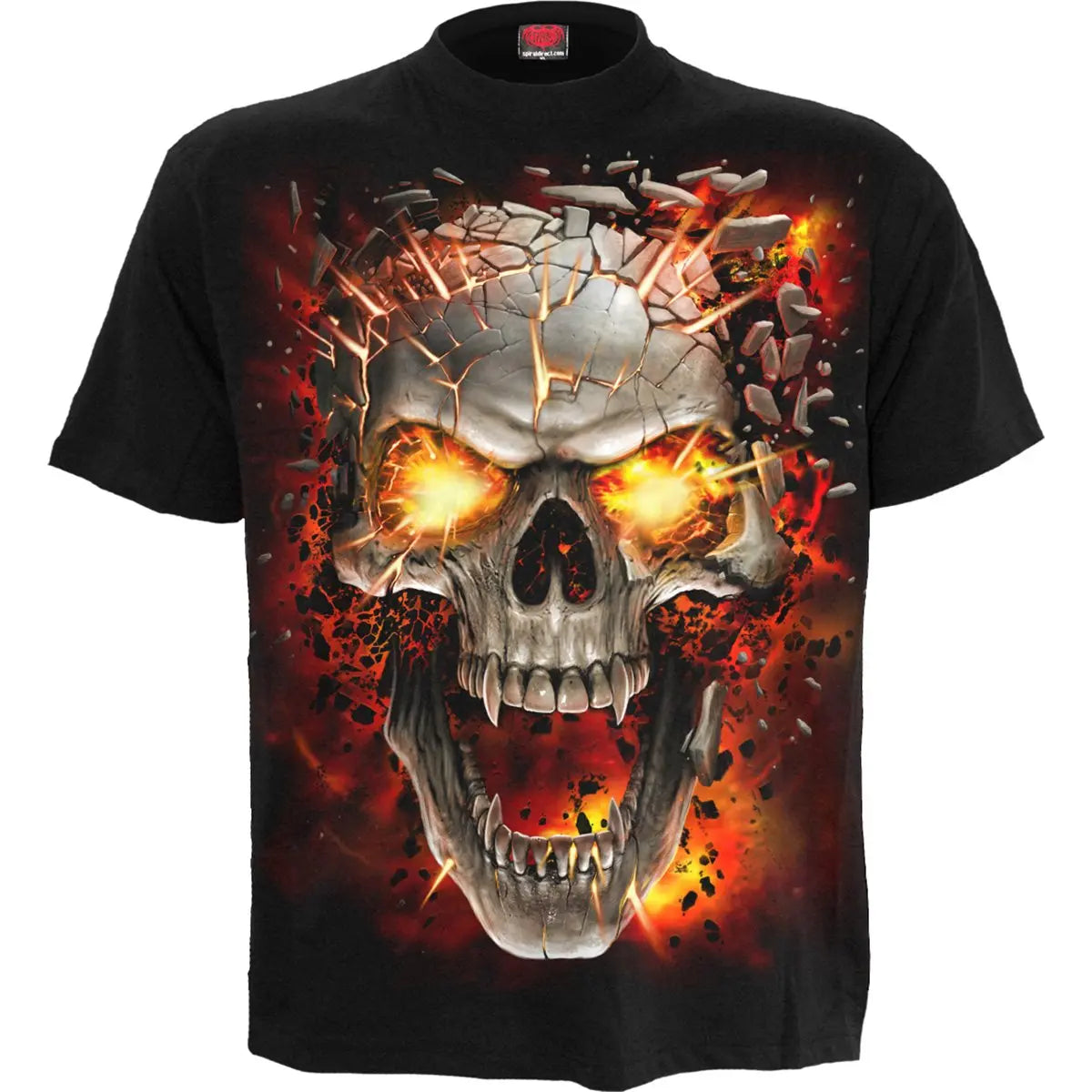 SKULL BLAST - Kids T-Shirt Black Spiral Direct