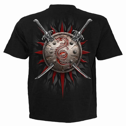 ORIENTAL DRAGON  - T-Shirt Black Spiral Direct