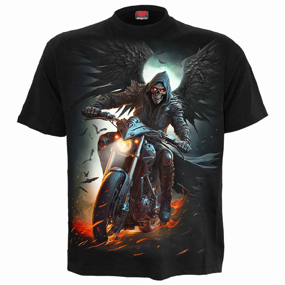 NIGHT RIDER - T-Shirt Black Spiral Direct