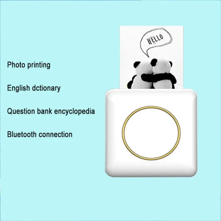 Mini Student Wrong Question Bluetooth Thermal Printer, White, Pink, Yellow Mira Sales