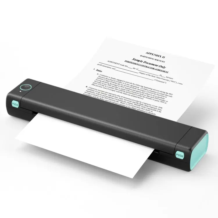 M08F Bluetooth Wireless Handheld Portable Thermal Printer, Black Green A4 Version, Black A4 Version, White A4 Version, White Orange A4 Version, Green A4 Version, Pink A4 Version, Gray A4 Version, Silver A4 Version, Black Green Letter Version           ... Mira Sales