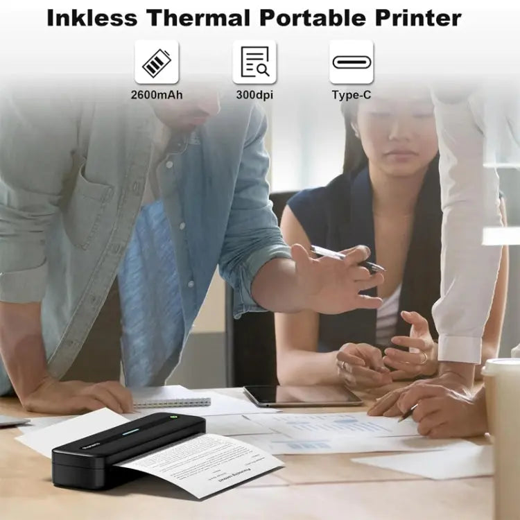 Phomemo M832 300dpi Wireless Thermal Portable Printer, Size: A4 Version(White) Vitrax