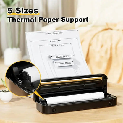 Phomemo M832 300dpi Wireless Thermal Portable Printer, Size: Letter Version(Gray) Vitrax