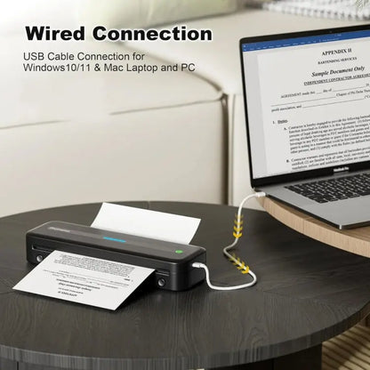 Phomemo M832 300dpi Wireless Thermal Portable Printer, Size: A4 Version(White) Vitrax