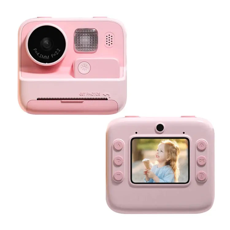 Children Instant Print Camera 4800W Pixel 2-Inch Screen Dual Lens Photography Camera, K27 Pink, K27 Yellow Mira Sales