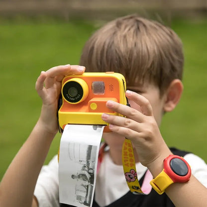 Children Instant Print Camera 4800W Pixel 2-Inch Screen Dual Lens Photography Camera, K27 Pink, K27 Yellow Mira Sales