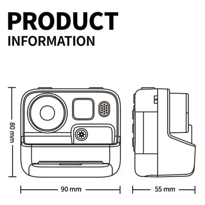 Children Instant Print Camera 4800W Pixel 2-Inch Screen Dual Lens Photography Camera, K27 Pink, K27 Yellow Mira Sales