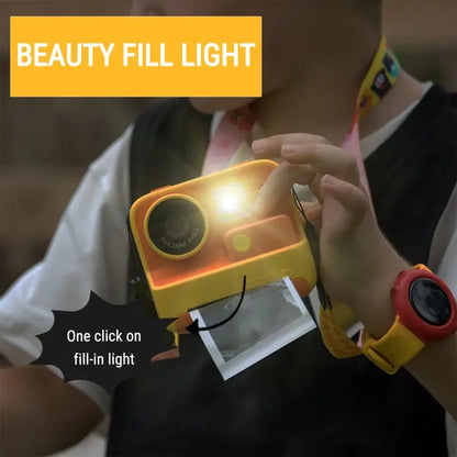 Children Instant Print Camera 4800W Pixel 2-Inch Screen Dual Lens Photography Camera, K27 Pink, K27 Yellow Mira Sales