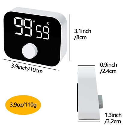 YS LED Rotating Timer IlSent Kitchen Time Manager(White)