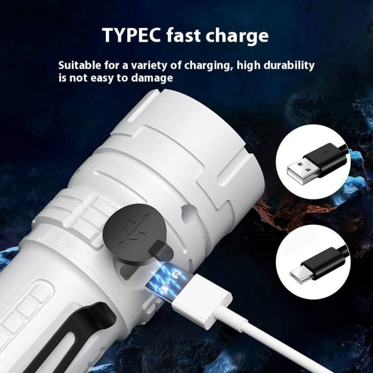 E-SMARTER SD-14 4 Holes Outdoor Portable Torch Metal Pen Clip Light Lightweight Mini Pocket Rechargeable Emergency Flashlight