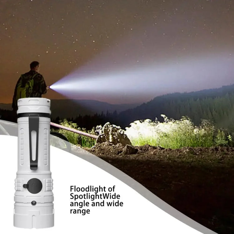 E-SMARTER SD-14 4 Holes Outdoor Portable Torch Metal Pen Clip Light Lightweight Mini Pocket Rechargeable Emergency Flashlight
