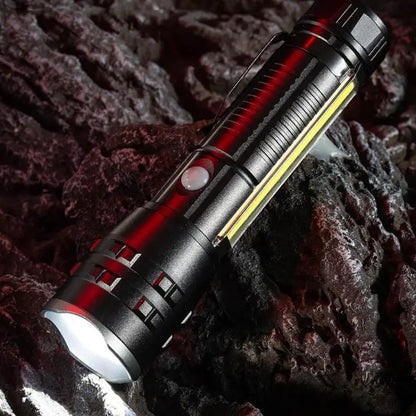 E-SMARTER P27 Pen Clip Strong Light Flashlight Laser Wick High Bright Side Light Outdoor Emergency Adventure Flashlight, P27 Great Deal Offers