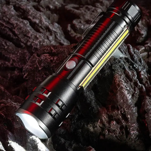 E-SMARTER P27 Pen Clip Strong Light Flashlight Laser Wick High Bright Side Light Outdoor Emergency Adventure Flashlight, P27 Great Deal Offers