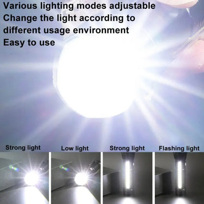 E-SMARTER P27 Pen Clip Strong Light Flashlight Laser Wick High Bright Side Light Outdoor Emergency Adventure Flashlight, P27 Great Deal Offers