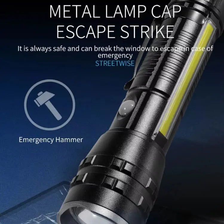 E-SMARTER P27 Pen Clip Strong Light Flashlight Laser Wick High Bright Side Light Outdoor Emergency Adventure Flashlight, P27 Great Deal Offers