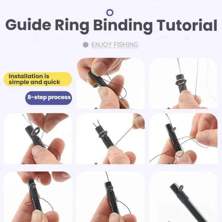 Fishing Rod Guide Tying Line Style A Lure Fishing Rods DIY Guide Tie-Down Wire Mira Sales