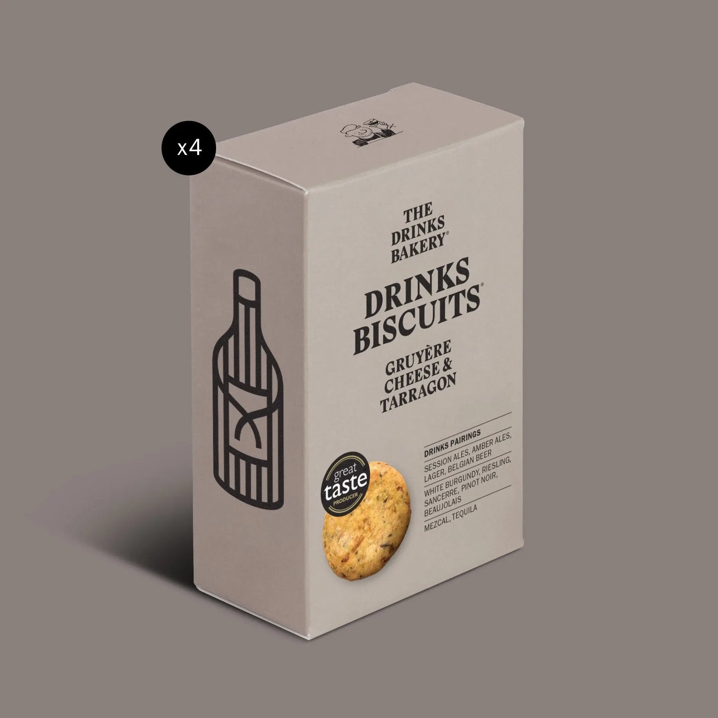 Gruyère Cheese & Tarragon Drinks Biscuits The Drinks Bakery