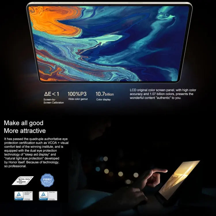 Honor MagicPad 13 GDI-W09 WiFi, 13 inch, 12GB+256GB, MagicOS 7.2 Snapdragon 888 Octa Core, Support WIFI 6 & BT & OTG, Not Support Google(Grey) Vitrax