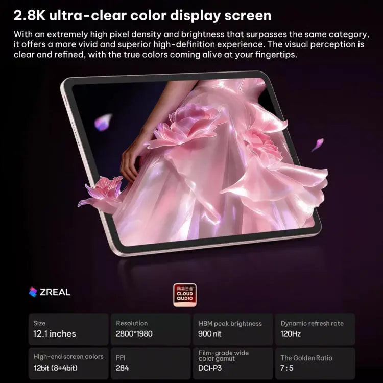 OPPO Pad Air5 12.1 inch WIFI Tablet PC, 8GB+256GB, ColorOS 16.0 MediaTek Dimensity 7300-Ultra Octa Core, 8GB+256GB Mira Sales