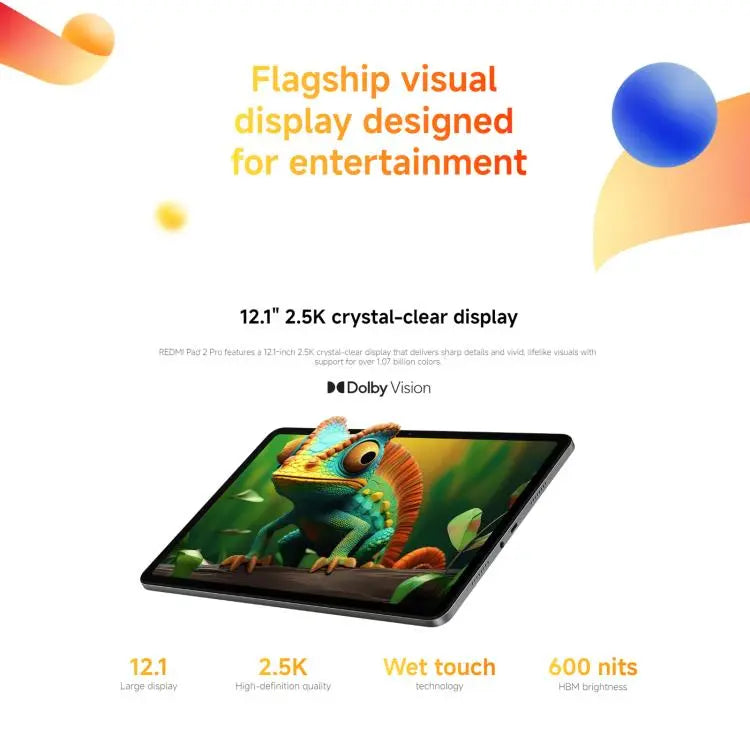 REDMI Pad 2 Pro 12.1 inch Tablet PC, 8GB+128GB, HyperOS 3, Snapdragon 7s Gen4 Octa Core CPU, 8GB+128GB Mira Sales